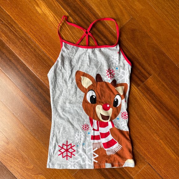 Rudolph Christmas Tank Top - Sz XS - Picture 1 of 4